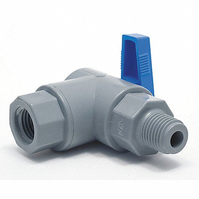 GRAINGER 6570690 Manual 2-Way Ball Valve NPT PVC