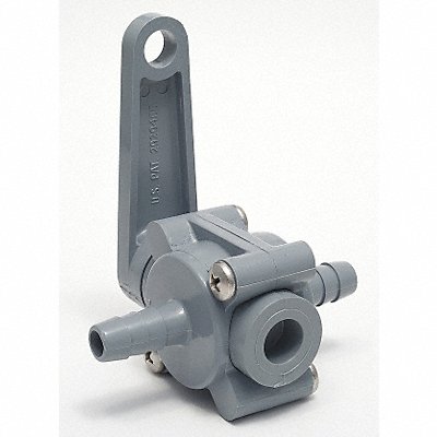 GRAINGER 2270590 Manual 2-Way Ball Valve Barb PVC