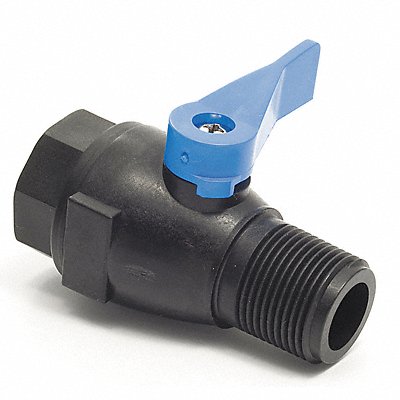 GRAINGER 7051890 Manual 2-Way Ball Valve NPT PVC