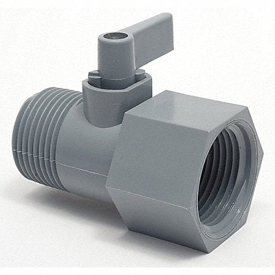 GRAINGER 4250990 Manual 2-Way Ball Valve NPT PVC