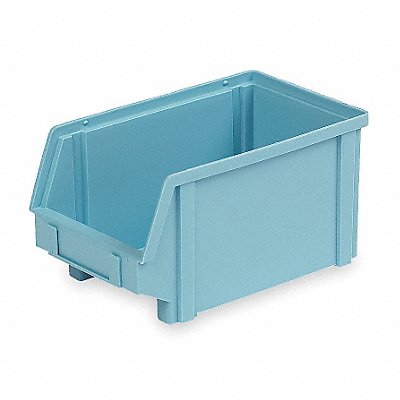 LEWISBINS PB40FLtBlue Hang and Stack Bin Light Blue PP 6 in