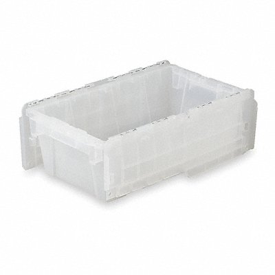 ORBIS FP03Clear Attached Lid Ctr Translucent Solid HDPE