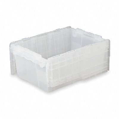 ORBIS FP182Clear Attached Lid Ctr Translucent Solid HDPE