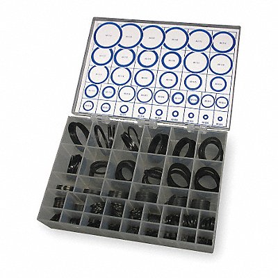 GRAINGER 3CVZ9 Backup Ring Asst Buna 293Pcs 36Szs