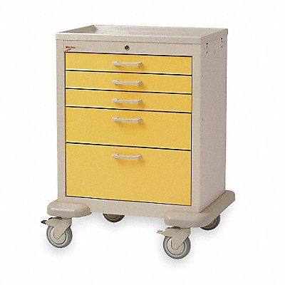 METRO MBX3110TLYE Medical Cart Steel/Polymer Taupe/Yellow