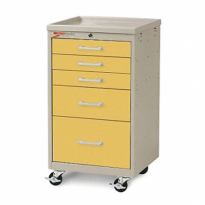 METRO MBC3110TLYE Compact Cart Steel/Polymer Taupe/Yellow