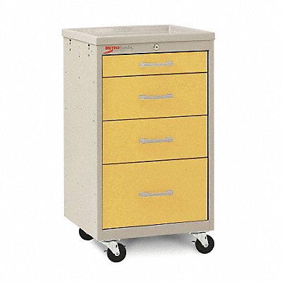 METRO MBC1210TLYE Compact Cart Steel/Polymer Taupe/Yellow