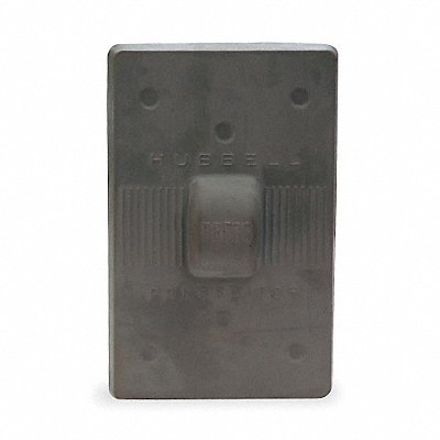 HUBBELL HBL1750 Wtherprf Wall Plate Stnd Grey 1Gng Lt Txtr