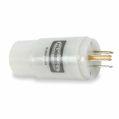 HUBBELL HBL2271 Plug Config Adaptor Wht 5-15P 2500W