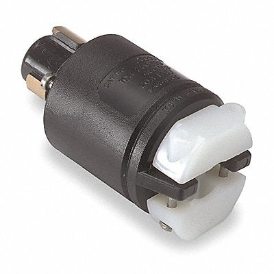 HUBBELL HBL23005GB LckPlg Strt 20 A Blk White Nylon 3Blds