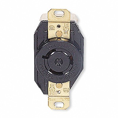 HUBBELL HBL2350 Lck Recept 20 A Black Nylon L9-20R 1Gng