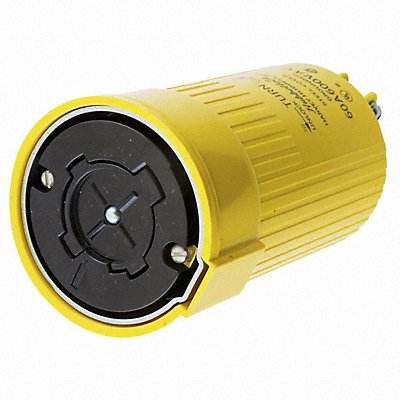 HUBBELL HBL26418 LckCon Strt 60 A Yellow ThmPlst Non-NEMA