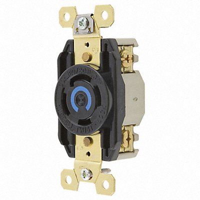 HUBBELL HBL2750 Lck Recept 30 A Blk Thrmpl L18-30R 1Gng