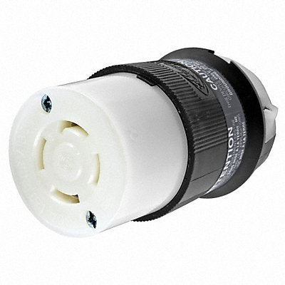 HUBBELL HBL3433C LckCon Strt 30 A Blk White Nyl Non-NEMA