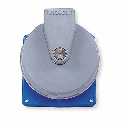 HUBBELL HBL560R9W WT Pin and Sleeve Receptacle Blue 60 A 2Pl Single