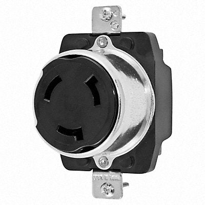 HUBBELL HBL3769 Lck Recept 50 A Blk Phenolic NoNEMA 1Gng