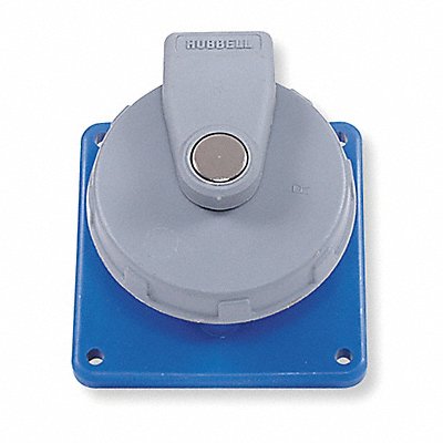HUBBELL HBL460R5W WT Pn Slv Rec Noir 60 A 3Pl Three
