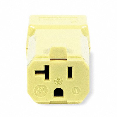 HUBBELL HBL5369VY Straight Blade Connector Yllw 2P3W Elastomer 5-20R
