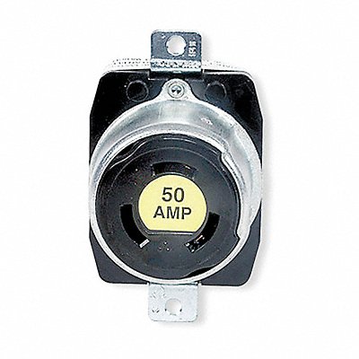 HUBBELL HBL7379 Lck Recept 50 A Blk Phenolic NoNEMA 1Gng