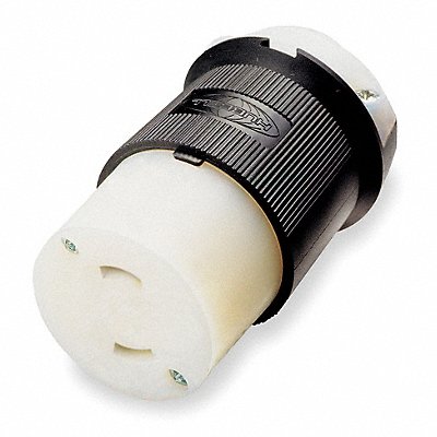 HUBBELL HBL7506C LckCon Strt 15 A Black White Nyl L1-15R