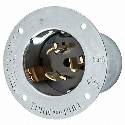 HUBBELL CS6375 Flg LckInl 50 A Metallic Non-NEMA Steel