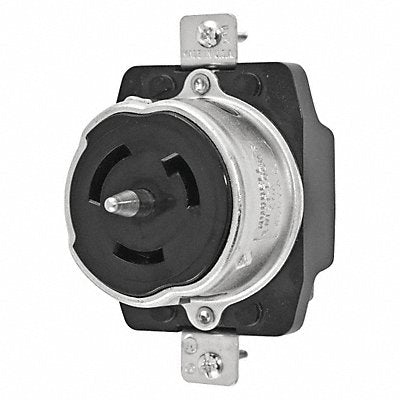 HUBBELL CS8469 Lck Recept 50 A Blk Phenolic NoNEMA 1Gng