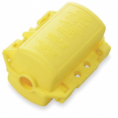 HUBBELL WIRING DEVICE-KELLEMS HLDMP Plug Lockout Yellow 5/16 in Dia.