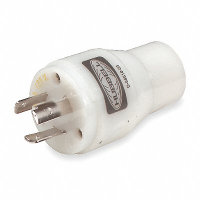 HUBBELL HBL21CM29 Plug Config Adaptor Wht L5-20P 2500W