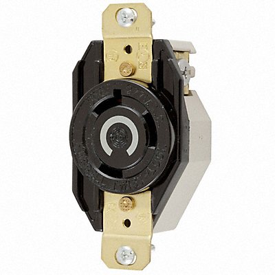 HUBBELL HBL2630 Locking Receptacle Industrial 30 Black