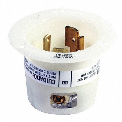 HUBBELL HBL2655 Flanged Locking Inlet Industrial 30