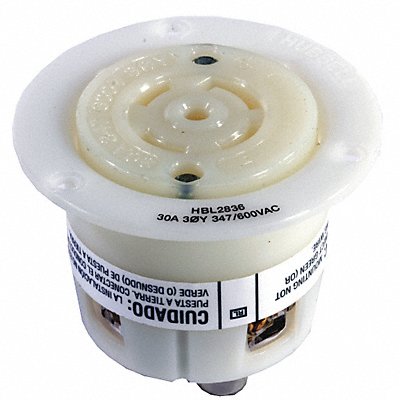 HUBBELL HBL2836 Flanged Locking Receptacle Industrial 30