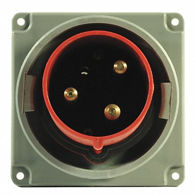 HUBBELL HBL320B7W WT Pin and Sleeve Inlet Red 2P 3W 20 A