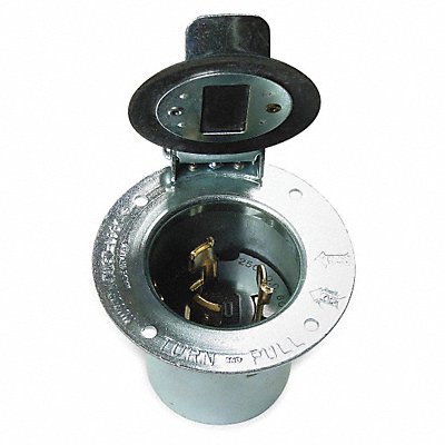 HUBBELL HBL3768 Flg LckInl 50 A Metallic Non-NEMA Steel