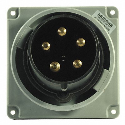 HUBBELL HBL5100B5W WT Pin and Sleeve Inlet Blk 4P 5W 100 A