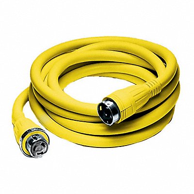 HUBBELL WIRING DEVICE-KELLEMS HBL61CM42 Shore Power Cable 25ft 6Ga 50A STOW Yel