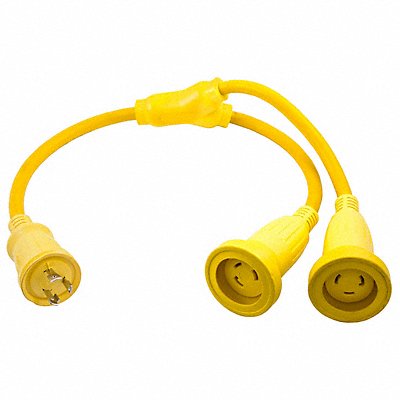 HUBBELL WIRING DEVICE-KELLEMS HBL64CM56 Marine Adaptor 30A 125VAC