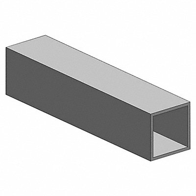 GRAINGER T63S15X12536 Tubing Square Aluminum 36 in Overall L