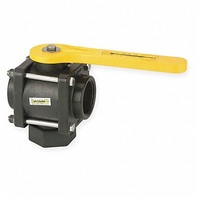 BANJO V200BL Polypropylene Ball Valve 3-Way FNPT 2 in