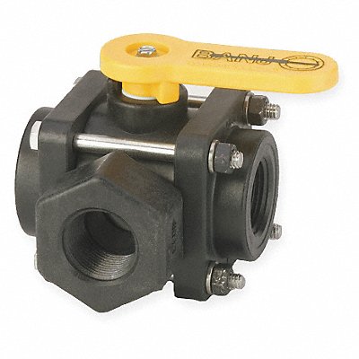 BANJO V075SL Ball Valve 3-Way FNPT 3/4 in