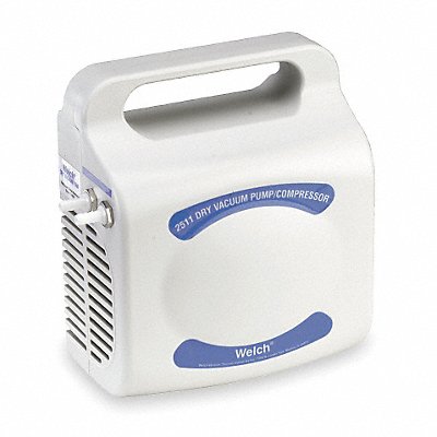 WELCH 2511B01 Piston Air Comp/Vacuum Pump 0.033 hp