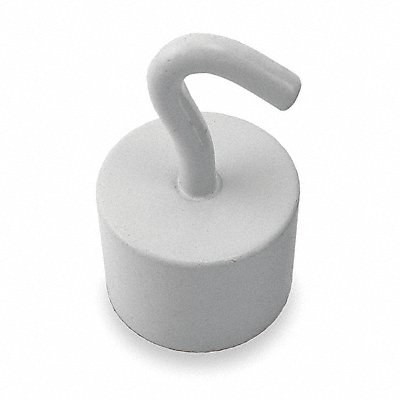 GRAINGER 3DXZ3 Single Point Hook Neodymium White 24 lb.