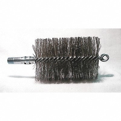 TOUGH GUY 3EDL3 Flue Brush Dia 3 1/4 1/4 MNPT Length 8