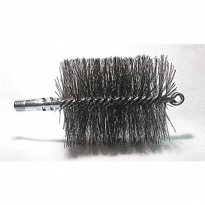 TOUGH GUY 3EDL5 Flue Brush Dia 3 3/4 1/4 MNPT Length 8