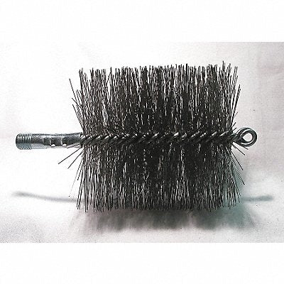 TOUGH GUY 3EDL7 Flue Brush Dia 4 1/4 1/4 MNPT Length 8