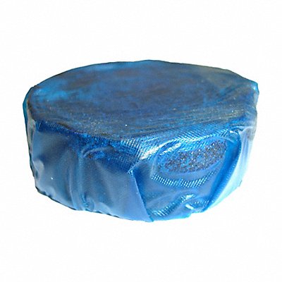 TOUGH GUY 3EEE9 Toilet Tank Block Round Blue 3 oz PK24