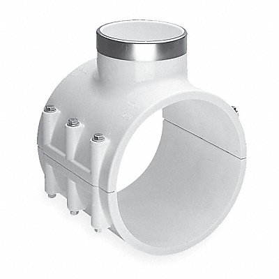 GRAINGER 467E416SR Saddle Clamp Wht Pipe Fit 4 x4 x3/4