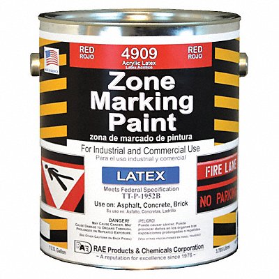 RAE 490901 Traffic Zone Marking Paint 1 gal Red