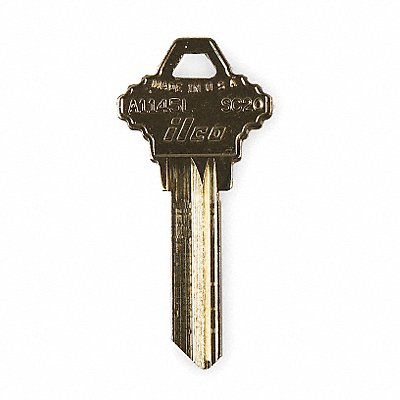 KABA ILCO A1145LSC20 Key Blank Brass Schlage Lock PK10