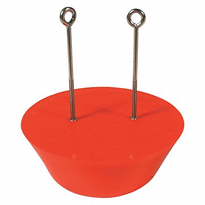 ULTRATECH 2121 Drain Plug Orange Fits 12 In