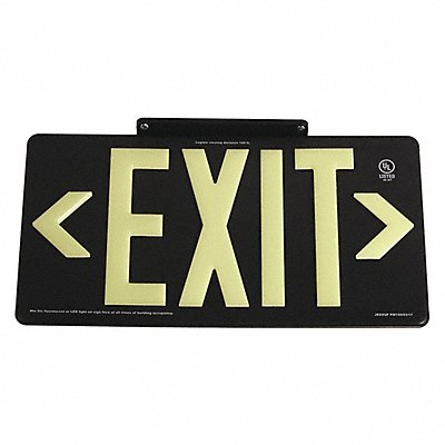 GRAINGER GRAN1386 D6993 Exit Sign 8 5/8 in x 15 7/8 in Plastic